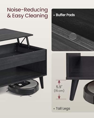 Close up of charcoal gray finish and table lines