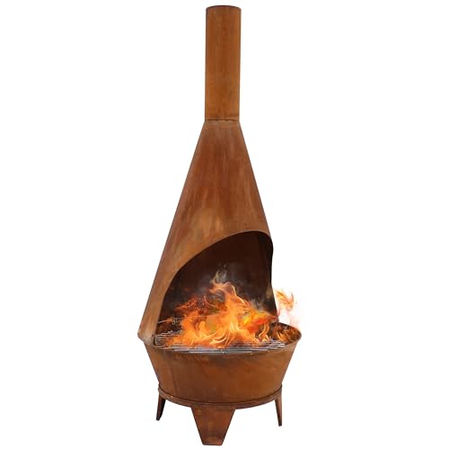 Sunnydaze Large Chiminea full view