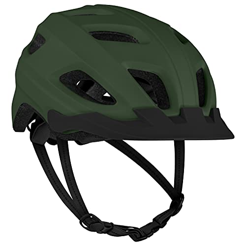 Retrospec Lennon Bike Helmet Matte Forest profile view