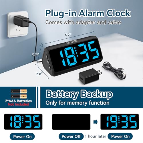 Back panel of Netzu clock with battery compartment