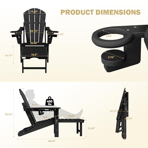 Adjustable backrest view on Mdeam patio chair