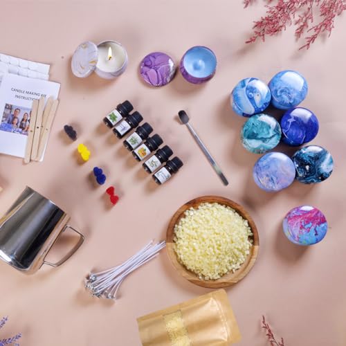 Candle making kit components display