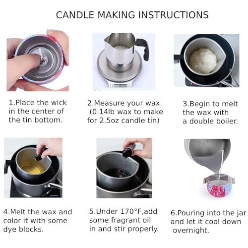 Instruction manual for candle crafting