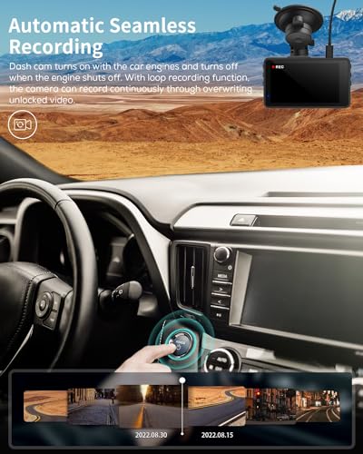 iZEEKER 1440P dash camera mounting hardware