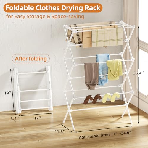 FILROUG Drying Rack Clothing folded storage view
