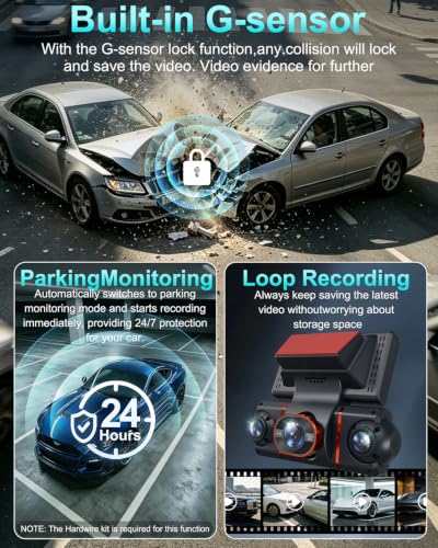 Rear camera module for Shenghuo dash cam
