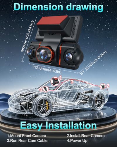Smartphone app interface for Shenghuo dash cam