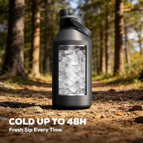 POWCAN water bottle with shoulder strap