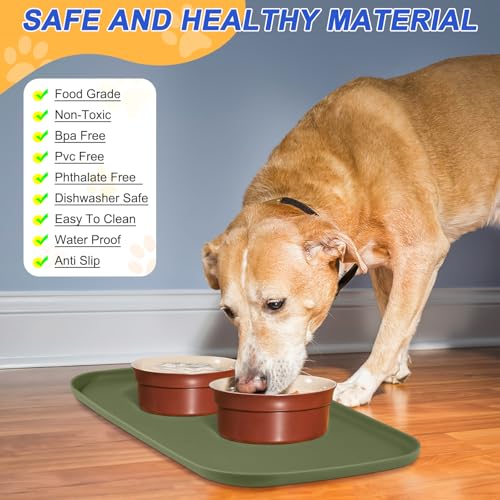 Close up of silicone texture on SMILOOL pet mat