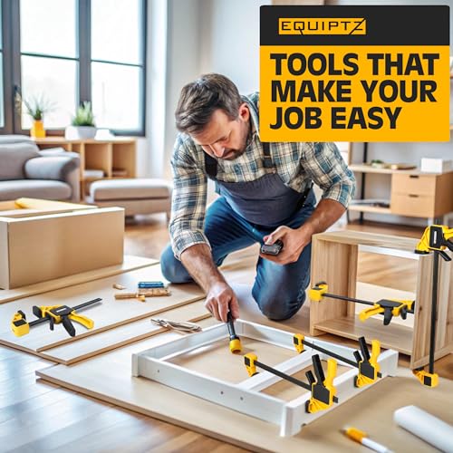 Yellow and black EQUIPTZ bar clamps