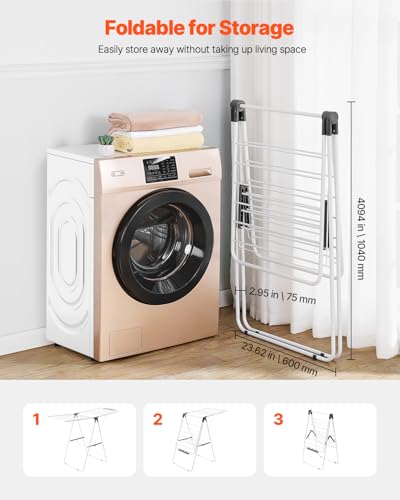 VEVOR drying rack holding bed sheets