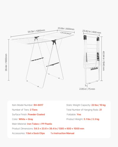 Metal construction detail of VEVOR rack