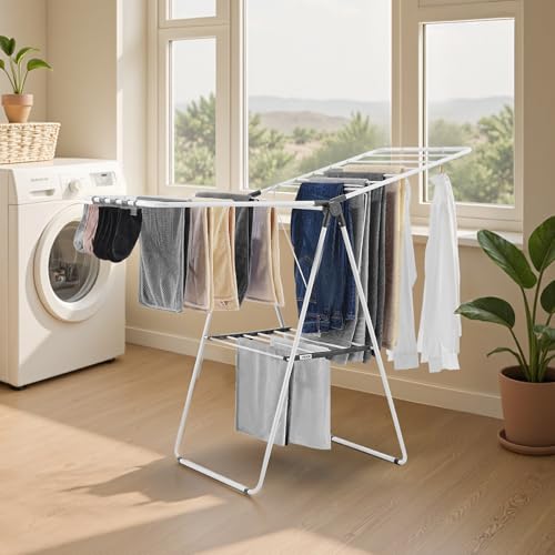 Folded VEVOR drying rack for storage