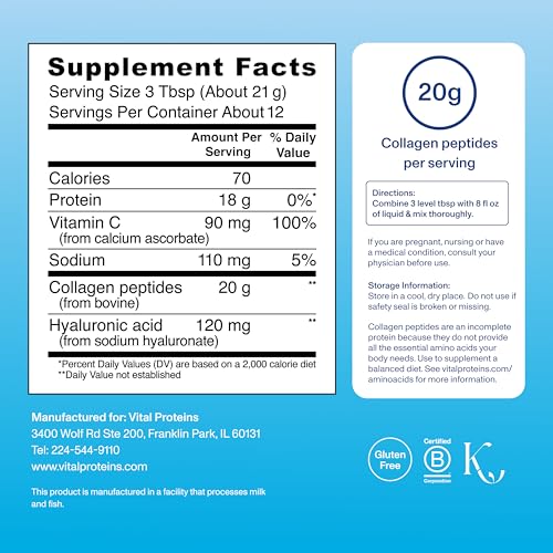 Unflavored collagen powder texture
