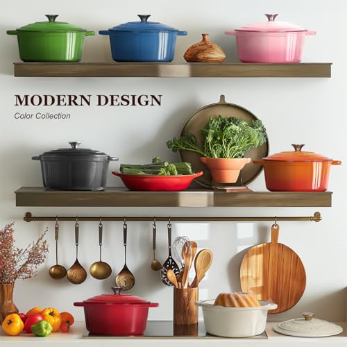 Overmont Dutch oven with included potholders