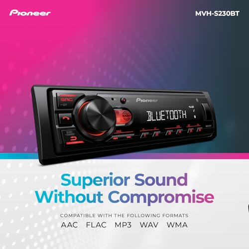 Pioneer MVH-S230BT USB and control layout
