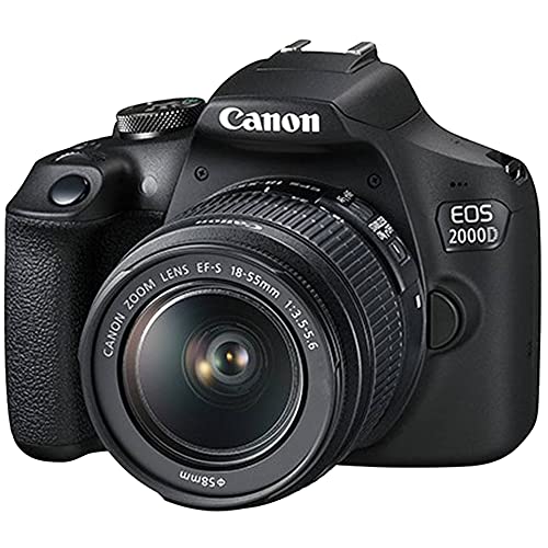 Front view of Canon Rebel T7 camera