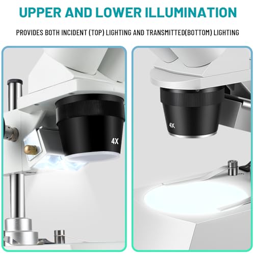 ZTEEERS microscope with black and white stage plate