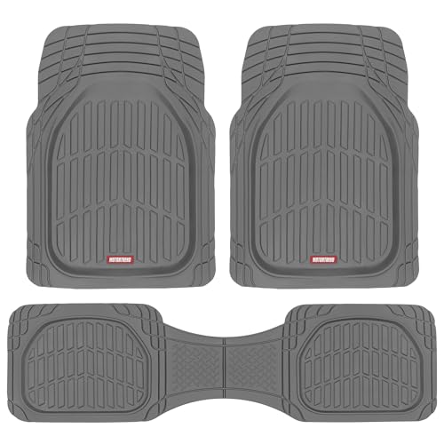 Motor Trend FlexTough Gray all-weather floor mats front view