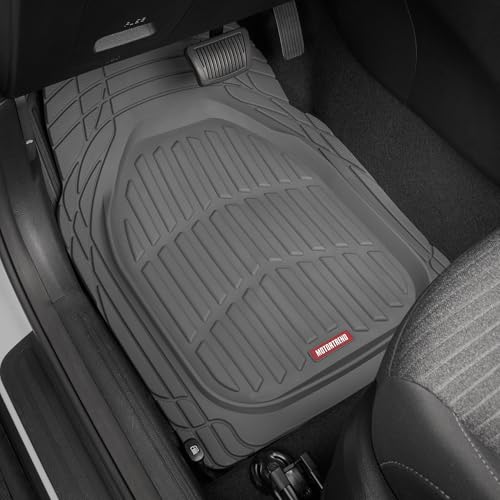 Set of four Motor Trend Gray deep dish floor mats