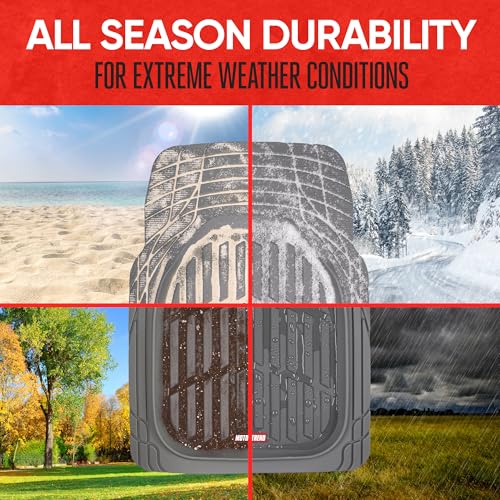 Motor Trend floor mats showcasing trim-to-fit guide lines