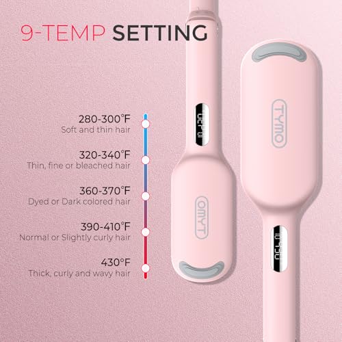Pink TYMO ROVY hair styling tool