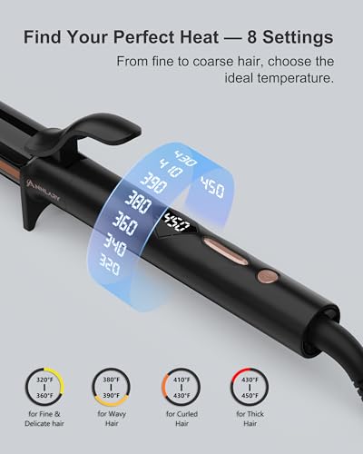 Side profile of the ANNLARY curling iron