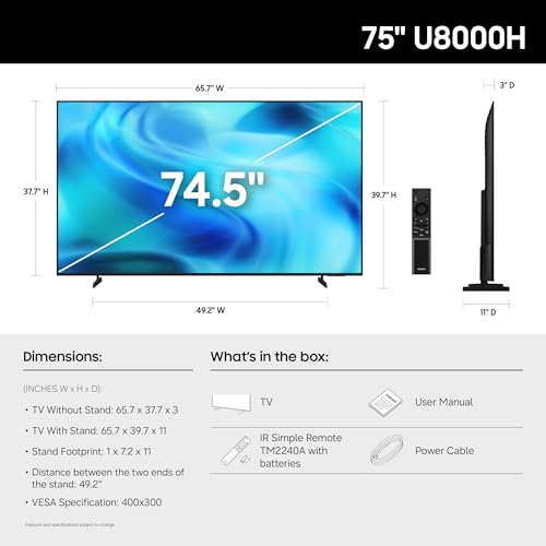 Samsung Crystal UHD TV display detail
