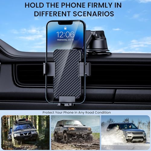 GUWEZ car phone mount with adjustable support feet