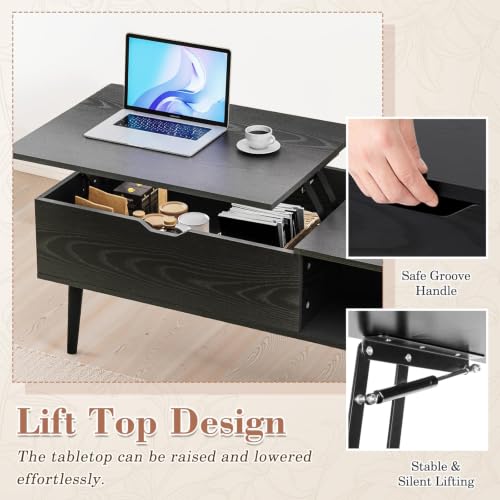 Coffee Table with hidden storage compartment