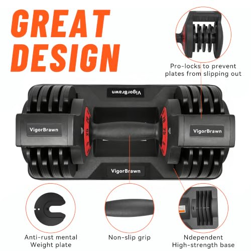 Dumbbells inside the storage case