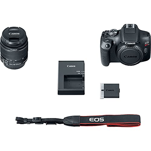 Canon EOS Rebel T7 bundle accessories view