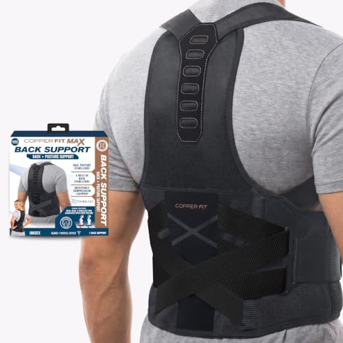 Copper Fit Max Back Posture Support L/XL front view