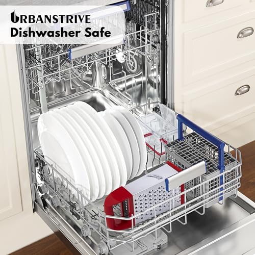 Red Urbanstrive grater in a kitchen setting