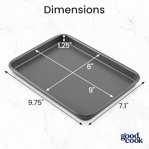 GoodCook 9 x 6 inch toaster oven pan surface