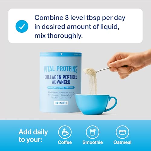 Unflavored collagen powder in scoop