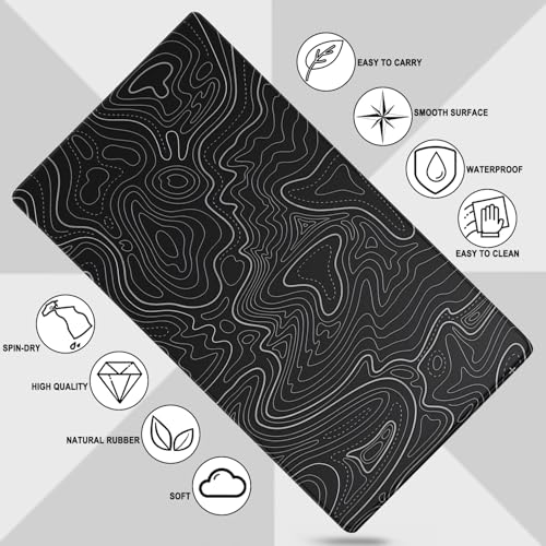 Anti-slip rubber base of AREYLO desk mat