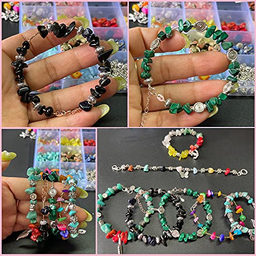 Crystal beads in varied irregular shapes