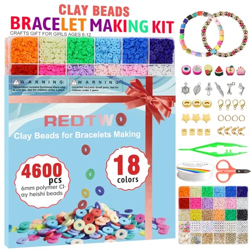 Assorted polymer clay beads in 18 colors