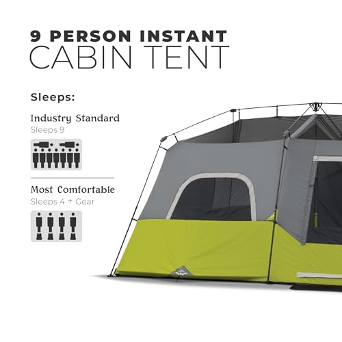 Instant setup poles for CORE 14x9 tent