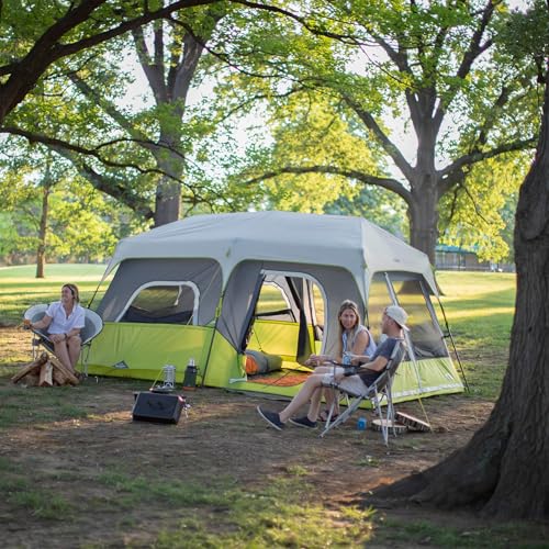 Spacious interior of CORE 9 Person tent