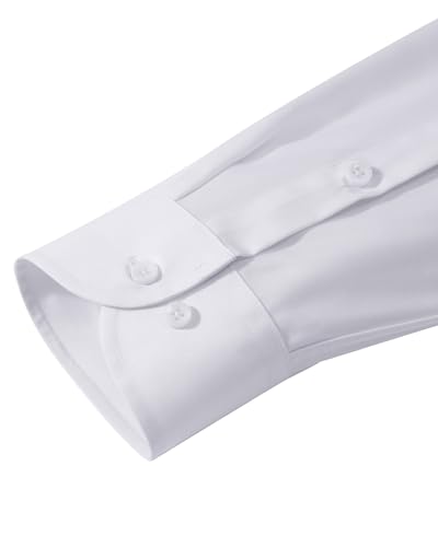 ROUWELL white business shirt back view