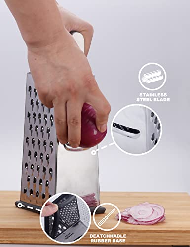 Kaishun box grater showing shredding blades