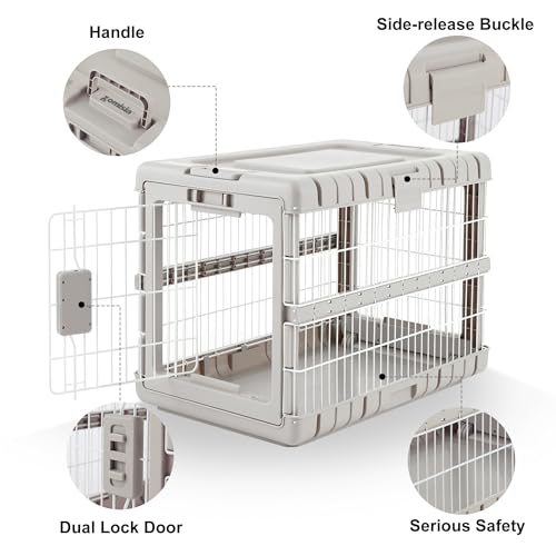 Side view of ZOMISIA dog crate