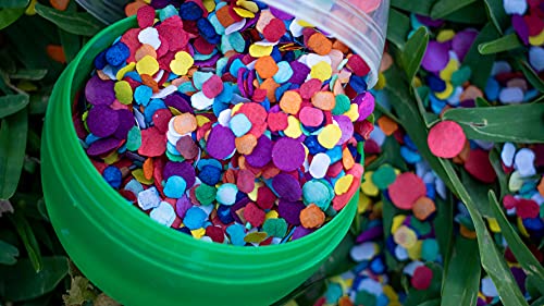 Fiesta Brands confetti in a clear bag