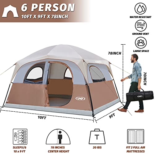 UNP 6 Person Tent mesh window view