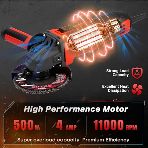 SHALL SH111020AE red angle grinder
