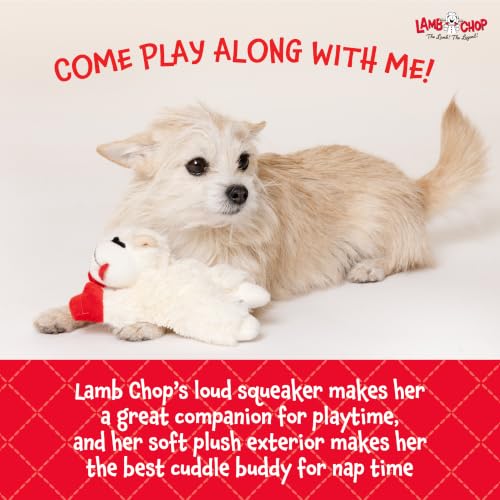 Multipet Lamb Chop 6-inch toy back view