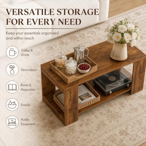 Wammcasa coffee table styled in a small living room