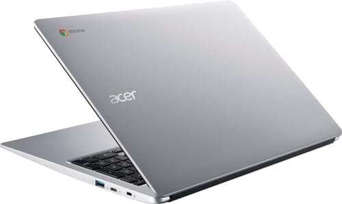 Acer Chromebook 315 silver exterior angle